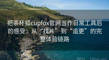 把茶杯狐cupfox官网当作日常工具后的感受：从“找片”到“追更”的完整体验链路