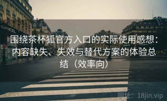 围绕茶杯狐官方入口的实际使用感想：内容缺失、失效与替代方案的体验总结（效率向）