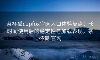 茶杯狐cupfox官网入口体验复盘：长时间使用后的稳定性与加载表现，茶杯狐 官网