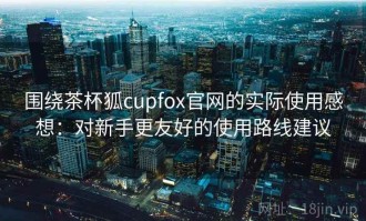 围绕茶杯狐cupfox官网的实际使用感想：对新手更友好的使用路线建议