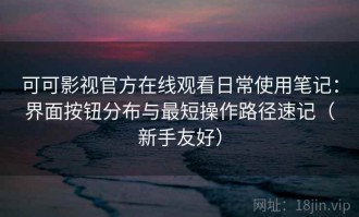 可可影视官方在线观看日常使用笔记：界面按钮分布与最短操作路径速记（新手友好）