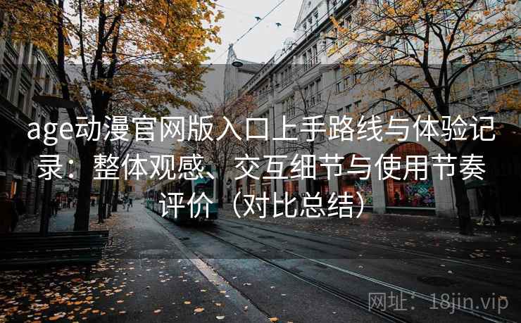 age动漫官网版入口上手路线与体验记录：整体观感、交互细节与使用节奏评价（对比总结）