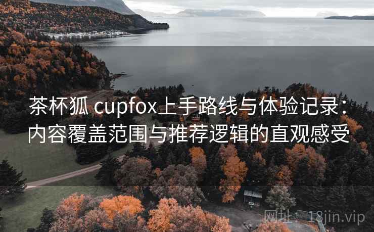 茶杯狐 cupfox上手路线与体验记录：内容覆盖范围与推荐逻辑的直观感受