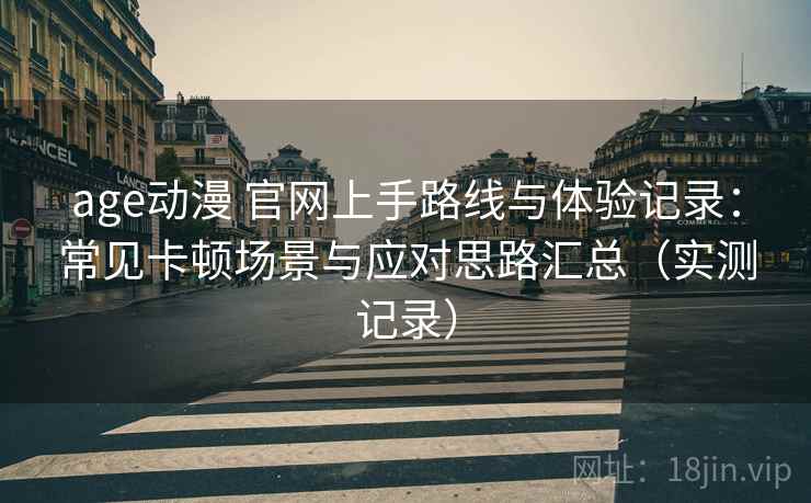 age动漫 官网上手路线与体验记录：常见卡顿场景与应对思路汇总（实测记录）