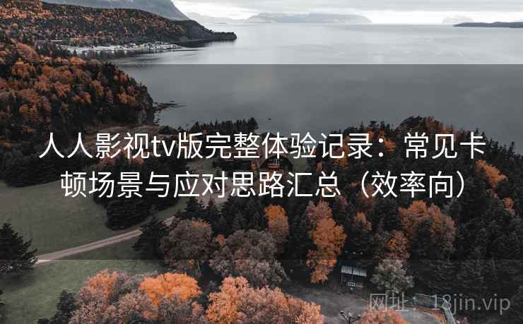 人人影视tv版完整体验记录：常见卡顿场景与应对思路汇总（效率向）